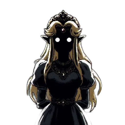 mask, dress, crown, staff, concept art, pixel art, fantasy art, anime transparent PNG cut-out