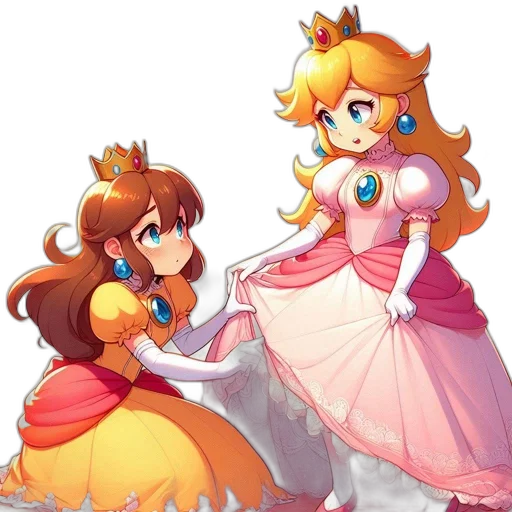 crown, dress, staff, concept art, pixel art, anime, fantasy art, fire transparent PNG cut-out