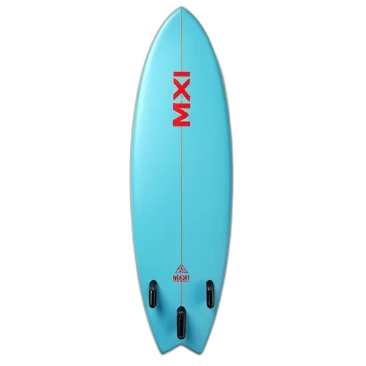 blue, surfboard, word, maxi, red, white, letters, top transparent PNG cut-out