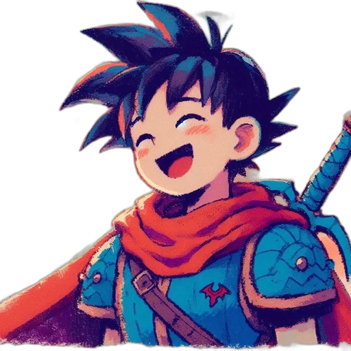 dragon, sword, weapon, face, anime, pixel art, watercolor, comic book art transparent PNG cut-out