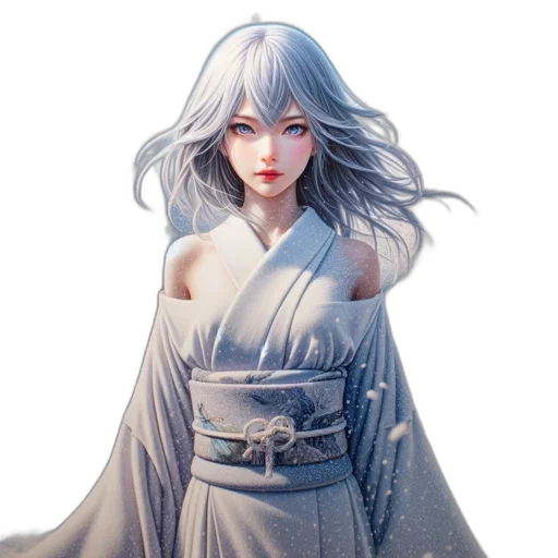 dress, face, concept art, fantasy art, photorealistic, 3d render, blue, monochrome transparent PNG cut-out