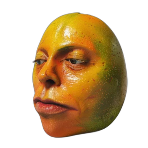 mask, face, creature, food, photorealistic, 3d render, watercolor, concept art transparent PNG cut-out