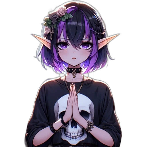 staff, crown, flower, weapon, anime, pixel art, vaporwave, fantasy art transparent PNG cut-out