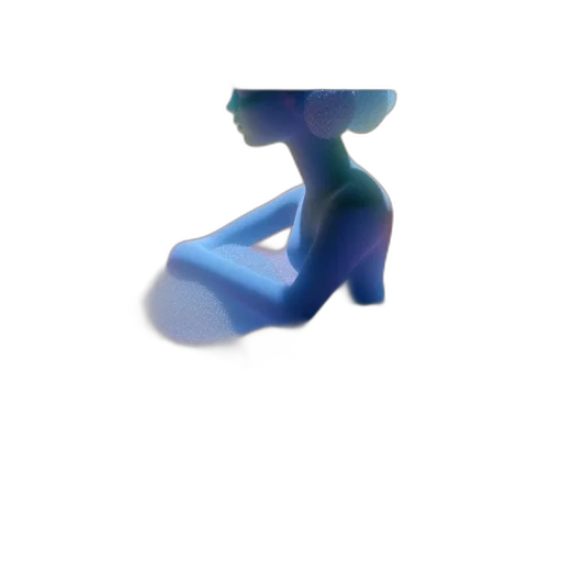 hat, robot, umbrella, furniture, 3d render, vaporwave, concept art, pixel art transparent PNG cut-out