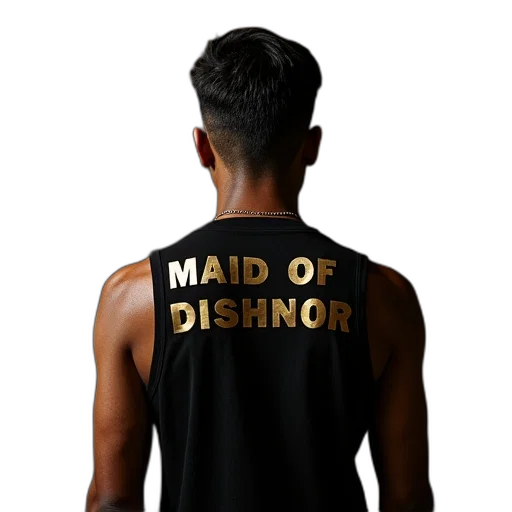 jacket, 3d render, black, tank transparent PNG cut-out