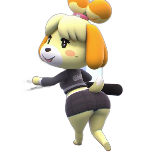 staff, animal, dress, weapon, 3d render, concept art, monochrome, golden transparent PNG cut-out