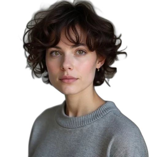 face, jacket, hair, staff, photorealistic, oil painting, concept art, pixel art transparent PNG cut-out