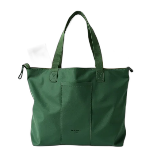 3d render, photorealistic, green, earth tones, monochrome, canvas, tote, bag transparent PNG cut-out