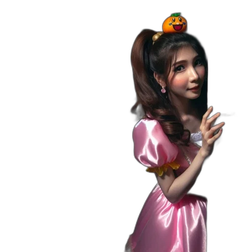 dress, crown, staff, creature, photorealistic, concept art, 3d render, cartoon transparent PNG cut-out
