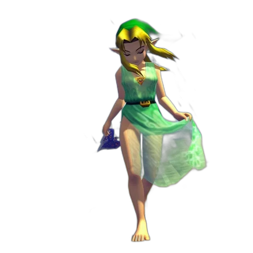 dress, staff, hat, concept art, fantasy art, 3d render, pixel art, underwater transparent PNG cut-out