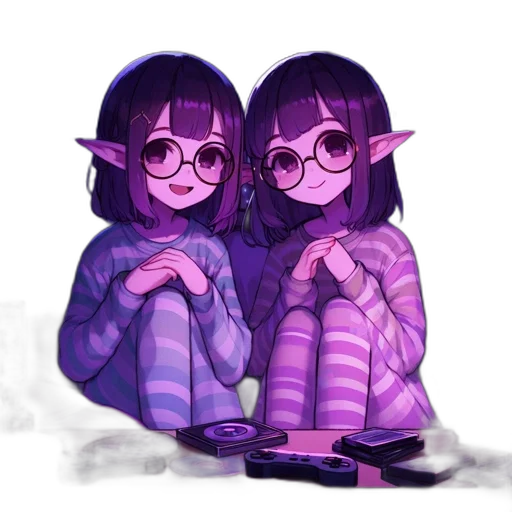 pixel art, concept art, fantasy art, vaporwave, neon lights, pastel, dark, monochrome transparent PNG cut-out