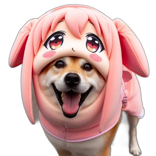 animal, creature, face, hat, anime, 3d render, photorealistic, concept art transparent PNG cut-out