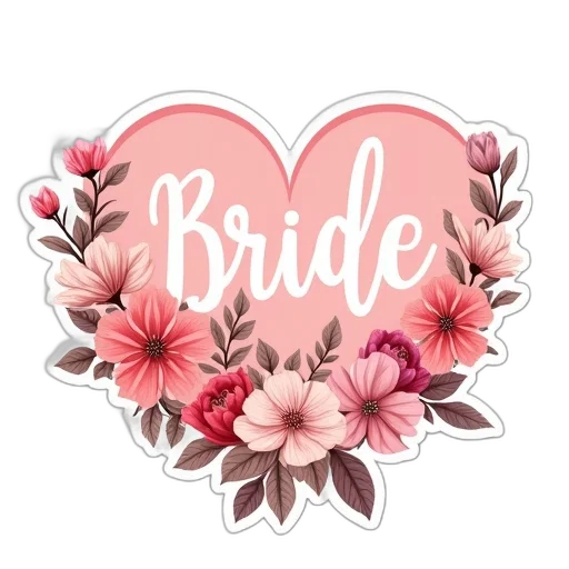 jewelry, wedding, favour, sticker, bride, flowers, hearts transparent PNG cut-out