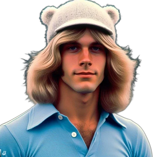 hat, hair, animal, jacket, photorealistic, young, man, long transparent PNG cut-out