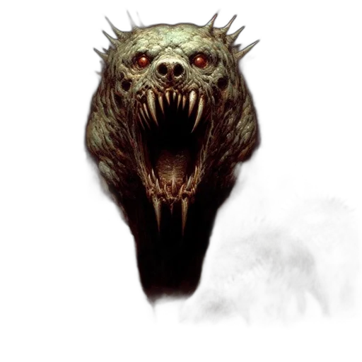 creature, dragon, face, mask, concept art, fantasy art, photorealistic, pixel art transparent PNG cut-out