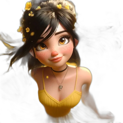 jewelry, dress, face, crown, fantasy art, photorealistic, concept art, 3d render transparent PNG cut-out