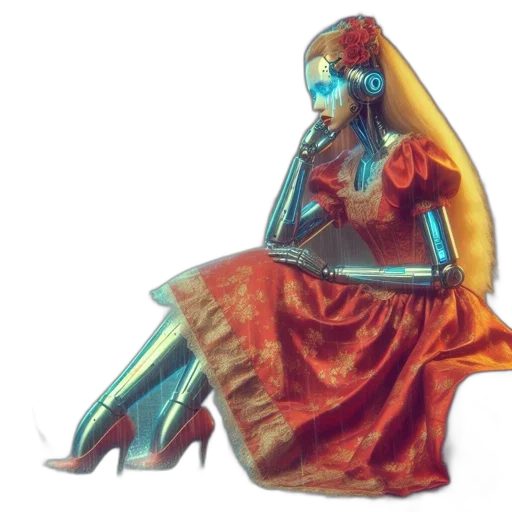 dress, mask, jewelry, crown, concept art, 3d render, photorealistic, fantasy art transparent PNG cut-out