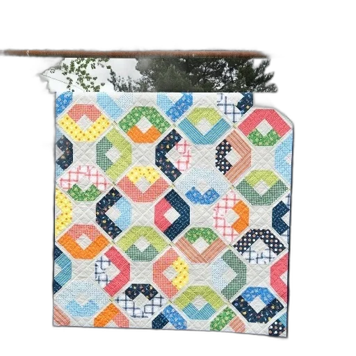 umbrella, colorful, monochrome, blue, pastel, vibrant, geometric, quilt transparent PNG cut-out
