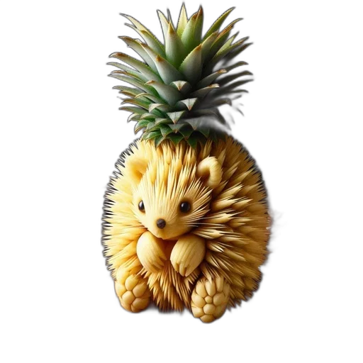 animal, creature, crown, food, 3d render, photorealistic, pixel art, concept art transparent PNG cut-out