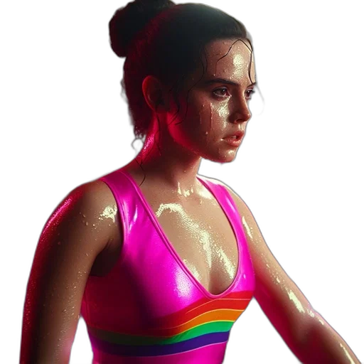 dress, jacket, cyberpunk, concept art, neon lights, neon, colorful, dimly transparent PNG cut-out