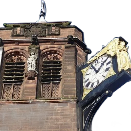shoes, building, crown, clock, tower, intricate, stonework, statues transparent PNG cut-out
