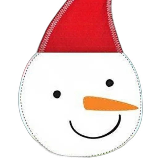 hat, cartoon, festive, snowman, illustration, red, green, scarf transparent PNG cut-out
