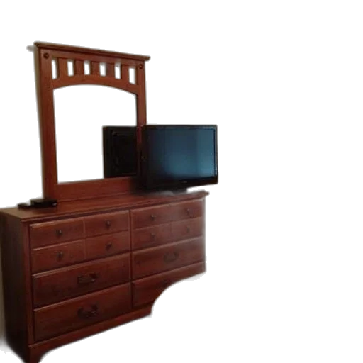 furniture, crown, 3d render, photorealistic, cozy, bedroom, wooden, dresser transparent PNG cut-out
