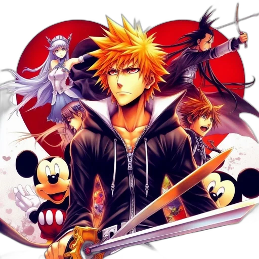 pixel art, anime, concept art, fantasy art, action-packed, scene, features, array transparent PNG cut-out