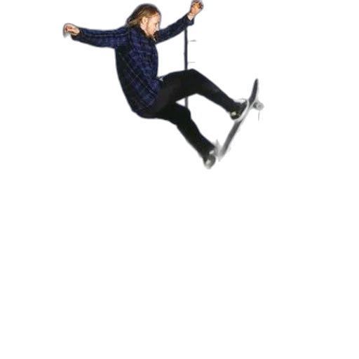 staff, jacket, shoes, creature, pixel art, concept art, photorealistic, skateboarder transparent PNG cut-out