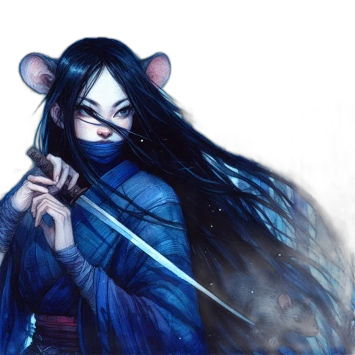 staff, mask, weapon, sword, fantasy art, concept art, comic book art, anime transparent PNG cut-out