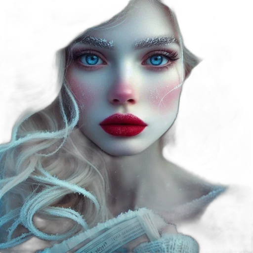 face, mask, creature, crown, fantasy art, photorealistic, concept art, 3d render transparent PNG cut-out
