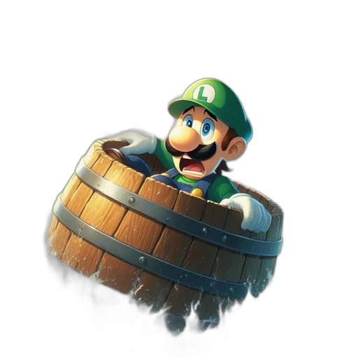 hat, weapon, crown, bottle, 3d render, concept art, green, lush transparent PNG cut-out