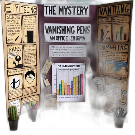 concept art, comic book art, fog, office, enigma, display, titled, mystery transparent PNG cut-out