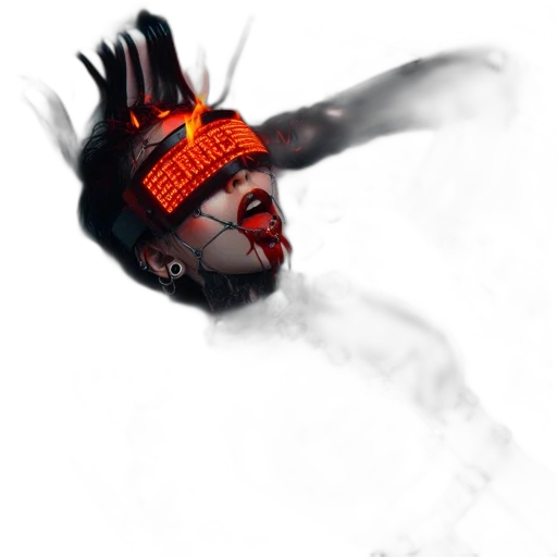 mask, face, crown, hat, concept art, fantasy art, photorealistic, comic book art transparent PNG cut-out