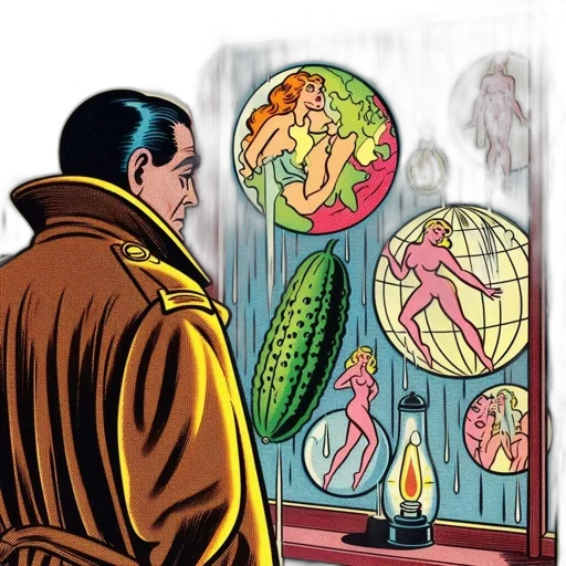 jacket, comic book art, concept art, outer space, old-fashioned, comic, panel, displays transparent PNG cut-out