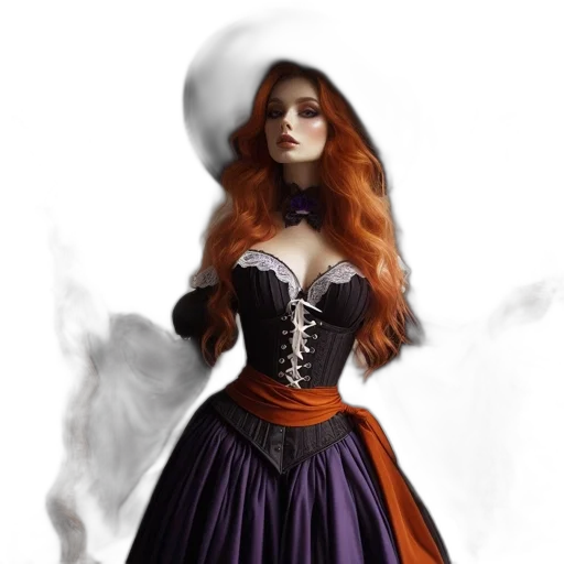 dress, fantasy art, concept art, photorealistic, comic book art, dark, monochrome, red transparent PNG cut-out