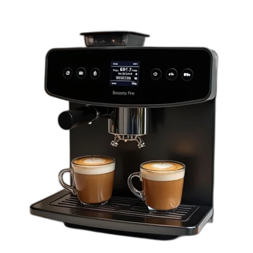3d render, modern, coffee, machine, sleek, design, featuring, digital transparent PNG cut-out