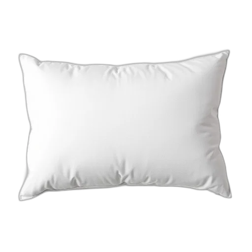 furniture, photorealistic, 3d render, plain, white, pillow, textured, surface transparent PNG cut-out