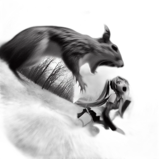 animal, dragon, creature, hair, photorealistic, concept art, fantasy art, pencil sketch transparent PNG cut-out