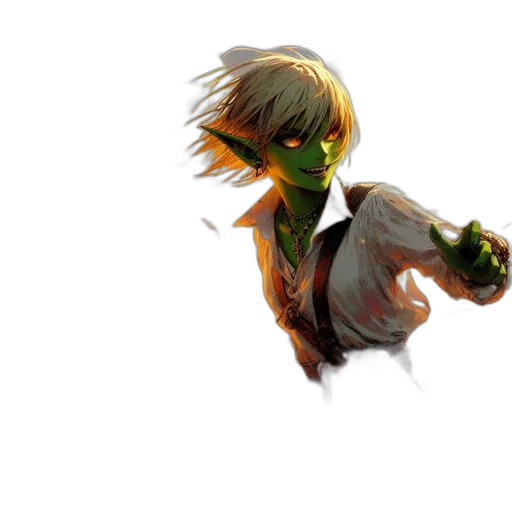 staff, weapon, concept art, fantasy art, pixel art, comic book art, green, neon transparent PNG cut-out
