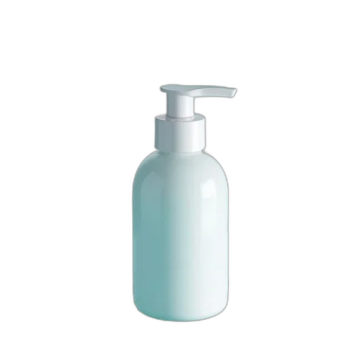 bottle, hair, pastel, blue transparent PNG cut-out