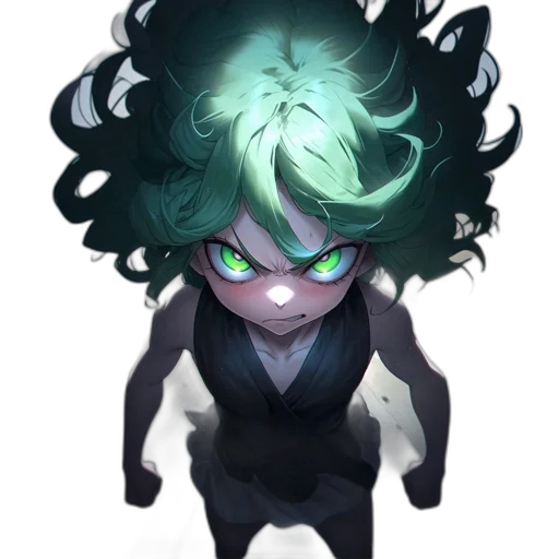 creature, hair, face, mask, concept art, anime, fantasy art, pixel art transparent PNG cut-out