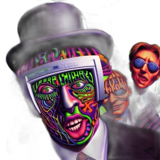mask, hat, concept art, cartoon, comic book art, photorealistic, neon, image transparent PNG cut-out