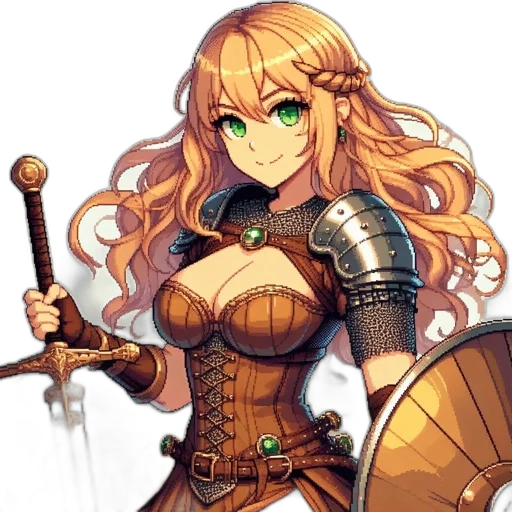 sword, staff, weapon, fantasy art, pixel art, concept art, anime, golden transparent PNG cut-out