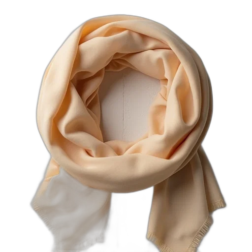 earth tones, beige, scarf, draped, over, surface, textured, background transparent PNG cut-out