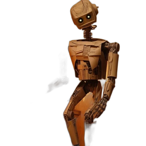 robot, creature, staff, animal, concept art, 3d render, pixel art, cyberpunk transparent PNG cut-out