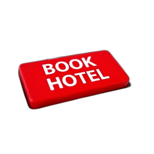 staff, 3d render, close-up, computer, keyboard, red, book, hotel transparent PNG cut-out