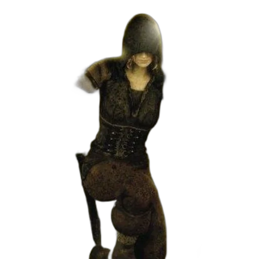 staff, hat, dress, mask, 3d render, concept art, photorealistic, fantasy art transparent PNG cut-out
