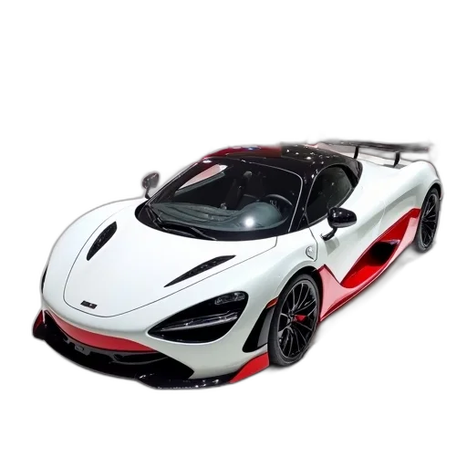 car, 3d render, photorealistic, white, red, sports, parked, showroom transparent PNG cut-out