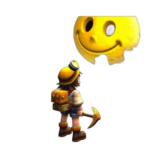staff, robot, mask, weapon, concept art, 3d render, pixel art, fantasy art transparent PNG cut-out